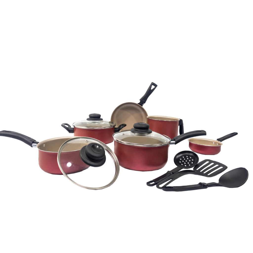 Jogo de Panelas Tampa de Vidro – Kit com 9 Peças