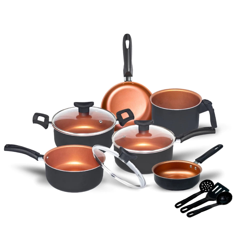 Jogo de Panelas Tampa de Vidro – Kit com 9 Peças