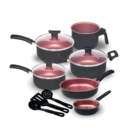 Jogo de Panelas Tampa de Vidro – Kit com 9 Peças